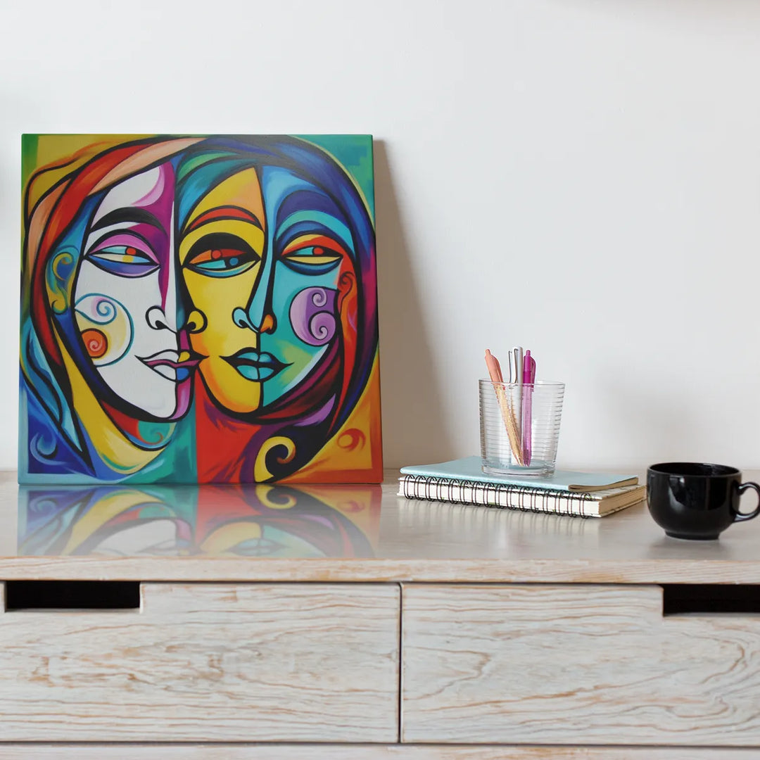 Cosmic Duality | Acrylic Painting | Digital Printed Canvas