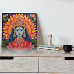 Load image into Gallery viewer, Divine Durga | Navratri Themed Modern Madhubani Painting | Digital Printed Canvas
