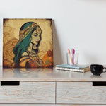 Load image into Gallery viewer, Indian Woman | Contemporary | Beautiful Retro Illustration | Digital Printed Canvas
