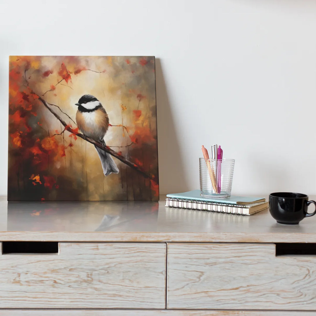 The Azure Wings : Beautiful Bird | Acrylic Painting | Digital Printed Canvas