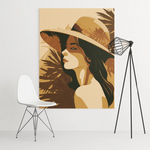 Load image into Gallery viewer, Beauty On Beach | Style Of Earth Tone Color Palette | Digital Printed Canvas
