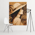 Load image into Gallery viewer, Beauty On Beach | Style Of Earth Tone Color Palette | Digital Printed Canvas
