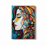 Load image into Gallery viewer, Beautiful Lady | Digital Illustration | Minimalist | Digital Printed Canvas
