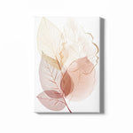 Load image into Gallery viewer, Sublime Simplicity: Minimalist Leaf Illustration | Digital Printed Canvas
