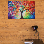Load image into Gallery viewer, Spectral Symphony : Tree | Abstract Art | Digital Printed Canvas
