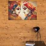 Load image into Gallery viewer, Kathputli | Vintage Illustration | Digital Printed Canvas
