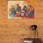Load image into Gallery viewer, Indian Musician Band | Abstract Masterpiece | Digital Printed Canvas
