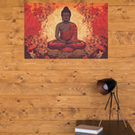 Load image into Gallery viewer, Lord Buddha | Retro Illustration | Digital Printed Canvas
