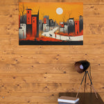 Load image into Gallery viewer, Urban Pulse: Modern Illustration of the City Road | Modern Illustration | Digital Printed Canvas
