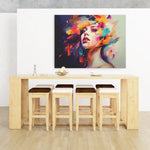 Load image into Gallery viewer, Beautiful Lady | Abstract Art | Digital Printed Canvas
