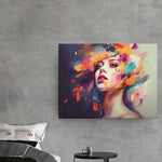 Load image into Gallery viewer, Beautiful Lady | Abstract Art | Digital Printed Canvas
