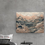 Load image into Gallery viewer, The Great Orient : Japanese Ocean Wave Art | Line Art | Digital Printed Canvas
