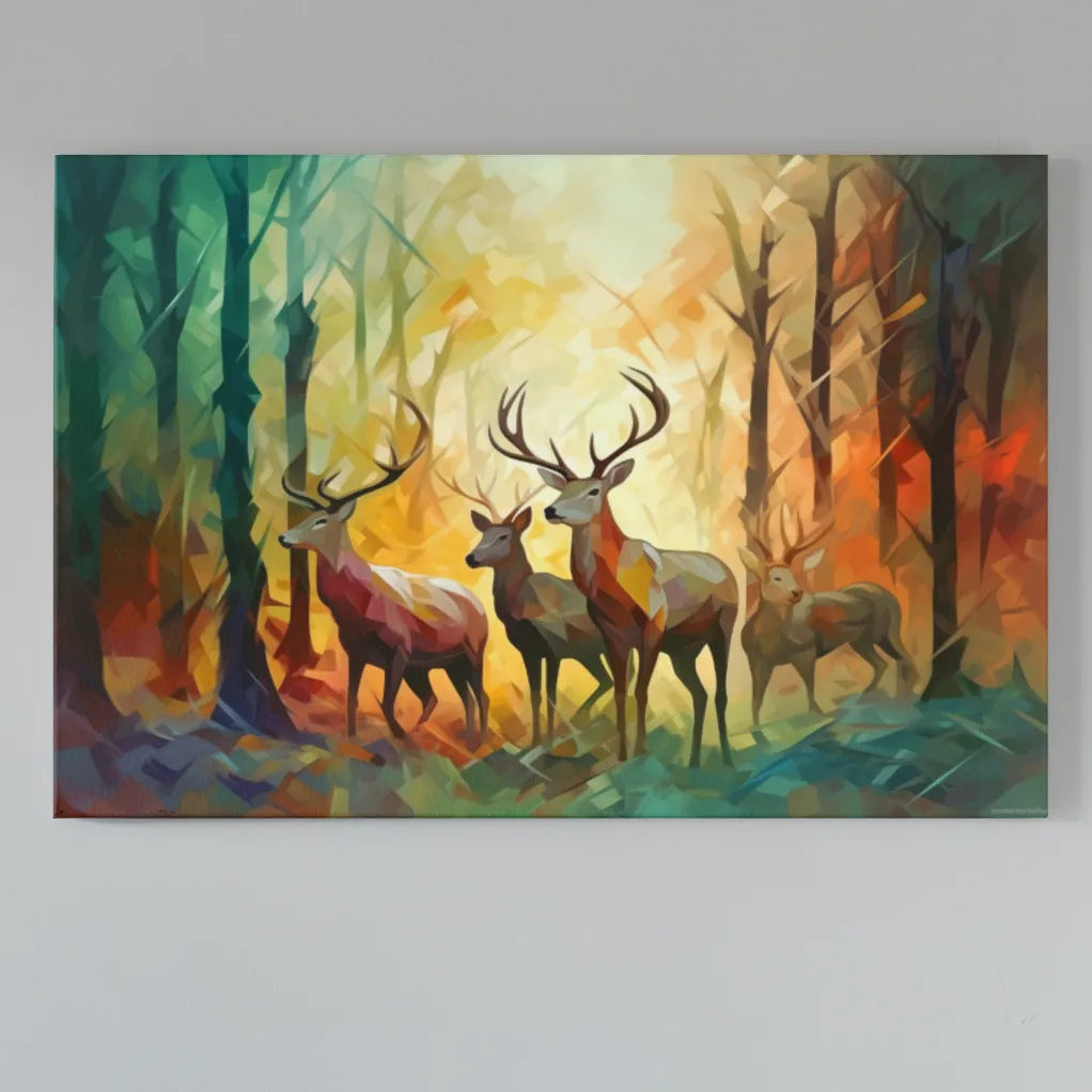 Inside The Forest Core | Poly Art | Modern Art | Digital Printed Canvas