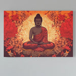 Load image into Gallery viewer, Lord Buddha | Retro Illustration | Digital Printed Canvas
