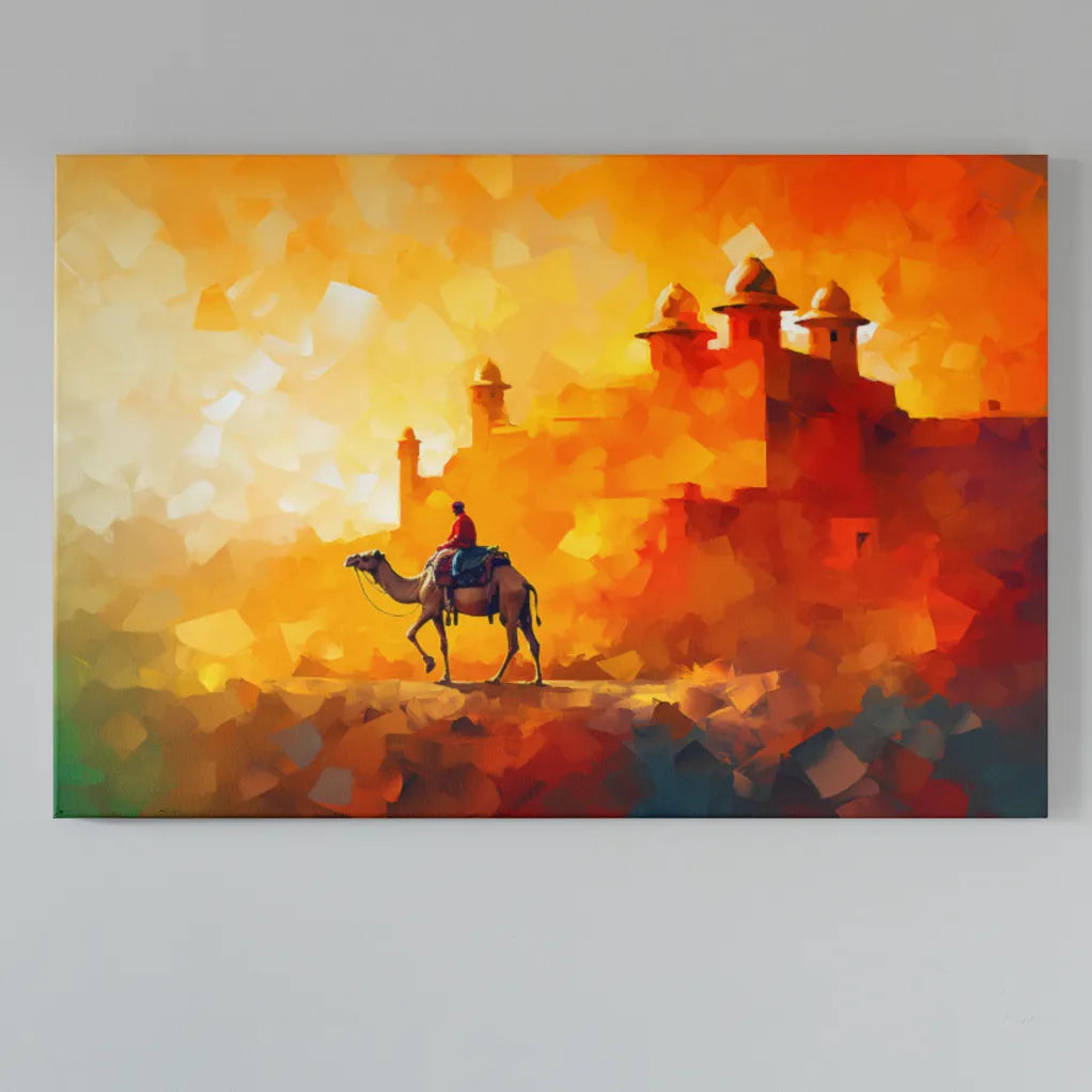 The Desert Wind | Modern Abstract Art | Digital Printed Canvas