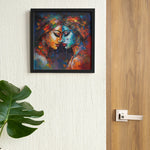 Load image into Gallery viewer, Radha-Krishna | Beautiful Abstract Art | Digital Printed Canvas
