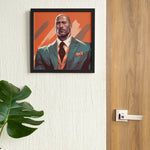 Load image into Gallery viewer, The Rock | Dwayne Johnson | Retro Illustration | Digital Printed Canvas
