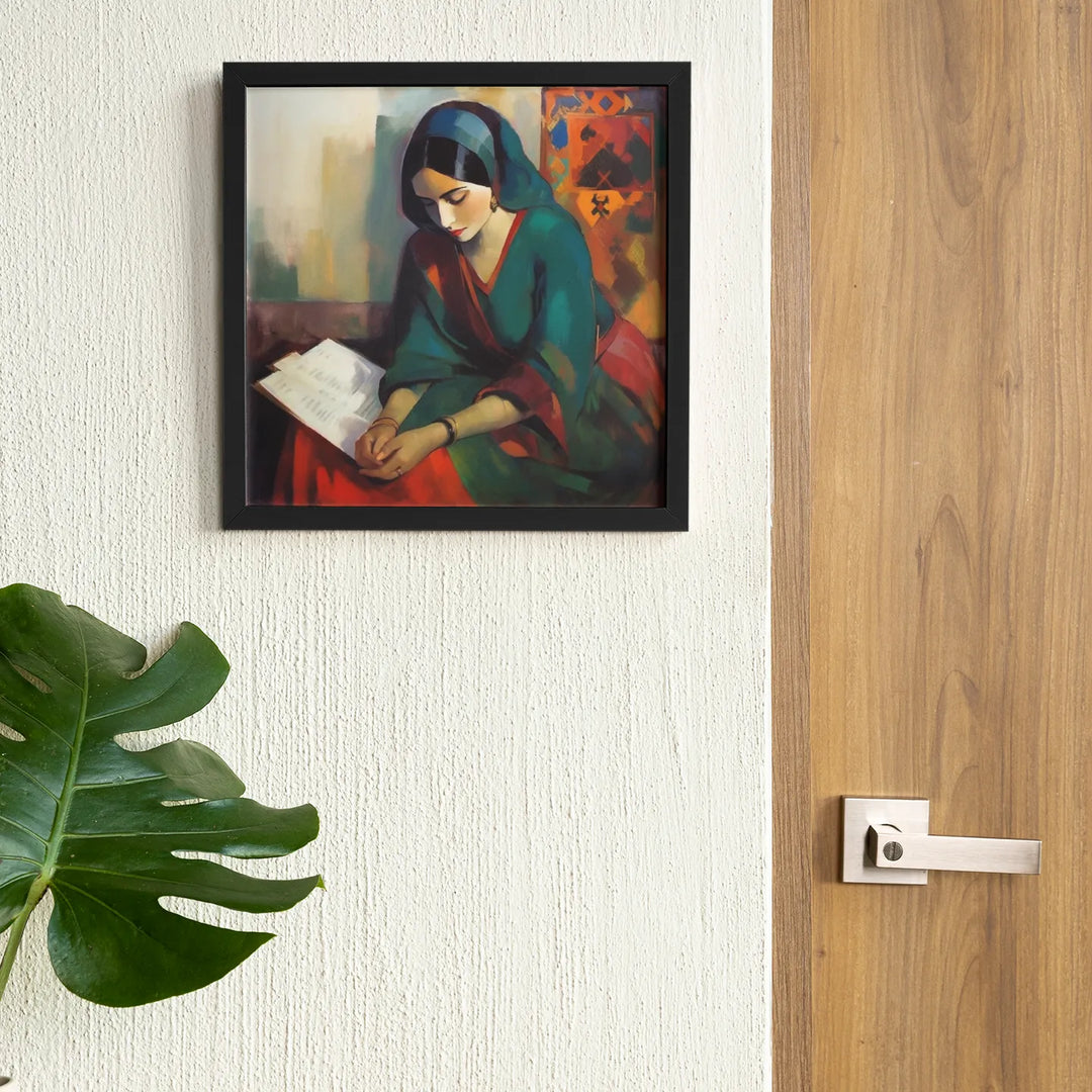 Painting In Style Of Amrita Sher Gill | Beautiful Illustration | Digital Printed Canvas