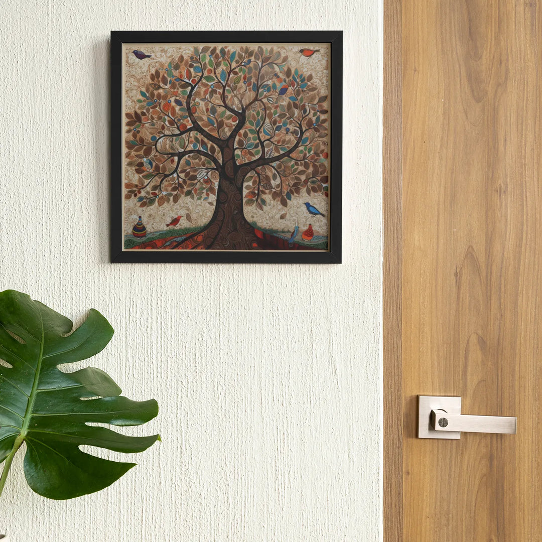 Beautiful Tree | Indian Traditional Art | Kalamkari Art | Digital Printed Canvas