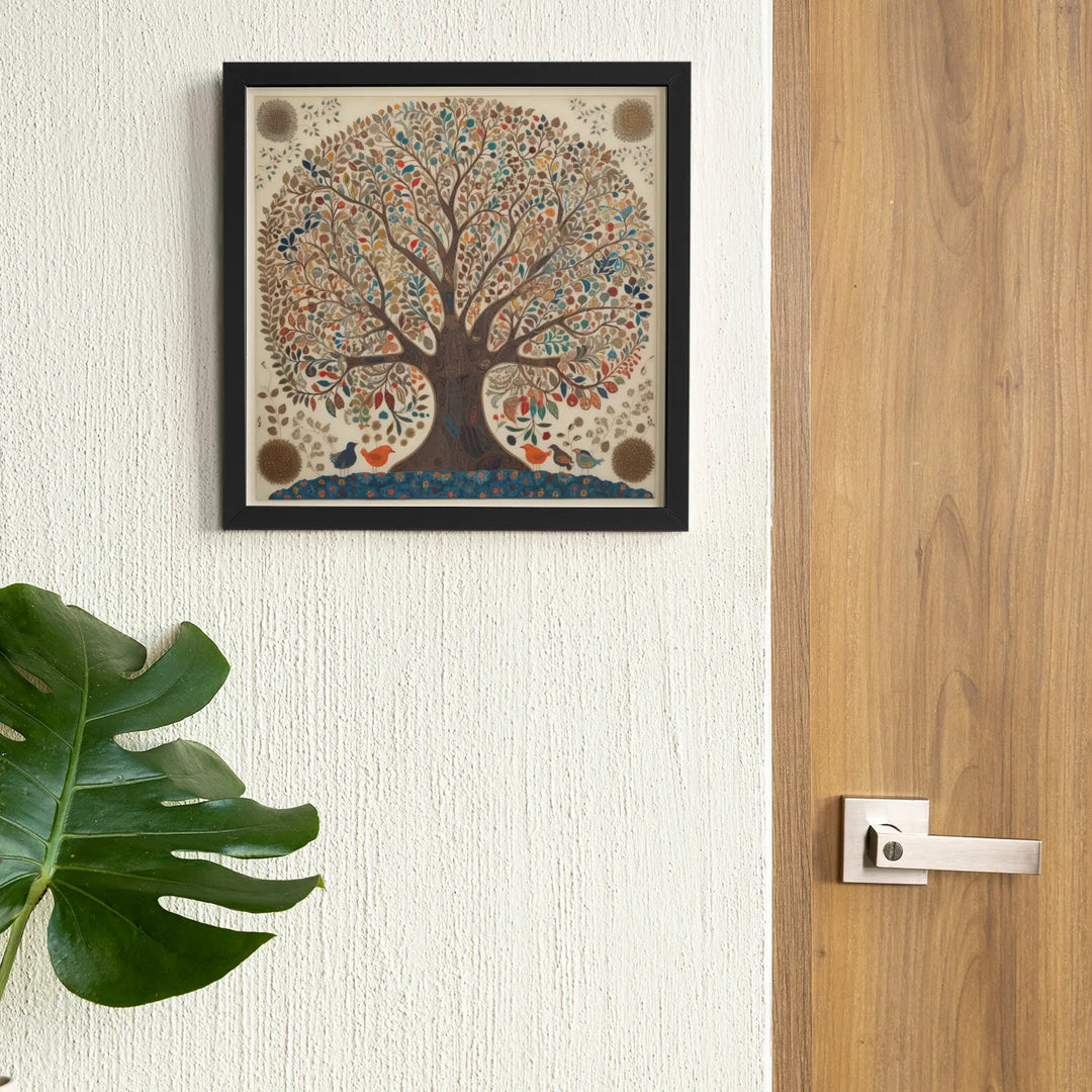 Beautiful Tree | Indian Traditional Art | Kalamkari Art | Digital Printed Canvas