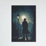 Load image into Gallery viewer, The Night Detective | Retro Illustration | Digital Printed Canvas
