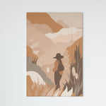 Load image into Gallery viewer, The Traveller | Modern Boho Art | Digital Printed Canvas
