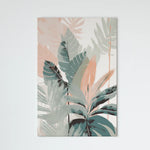 Load image into Gallery viewer, Lush Tropical Leaves | Modern Boho Art | Digital Printed Canvas
