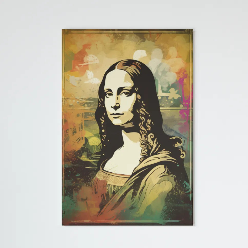 Mona Lisa | Retro Themed Illustration | Digital Printed Canvas