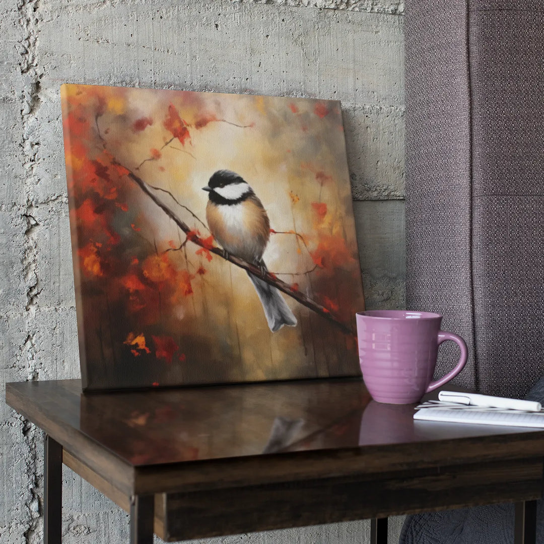 The Azure Wings : Beautiful Bird | Acrylic Painting | Digital Printed Canvas