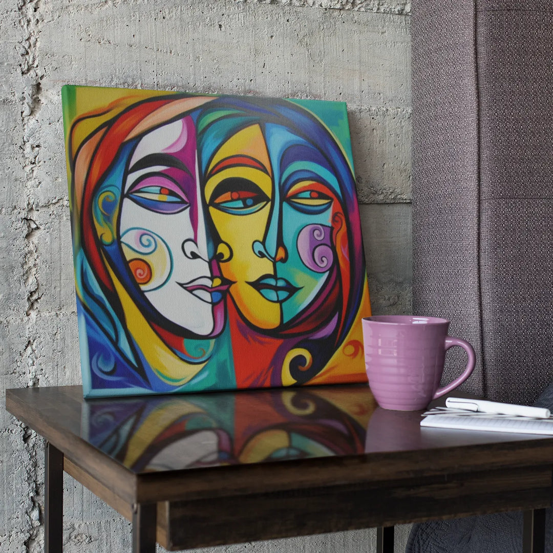 Cosmic Duality | Acrylic Painting | Digital Printed Canvas