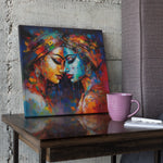 Load image into Gallery viewer, Radha-Krishna | Beautiful Abstract Art | Digital Printed Canvas
