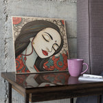 Load image into Gallery viewer, Beyond The Materialistic | Modern Madhubani Art | Traditional Art | Digital Printed Canvas
