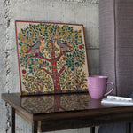 Load image into Gallery viewer, Beautiful Tree | Madhubani Art | Traditional Indian Art | Digital Printed Canvas
