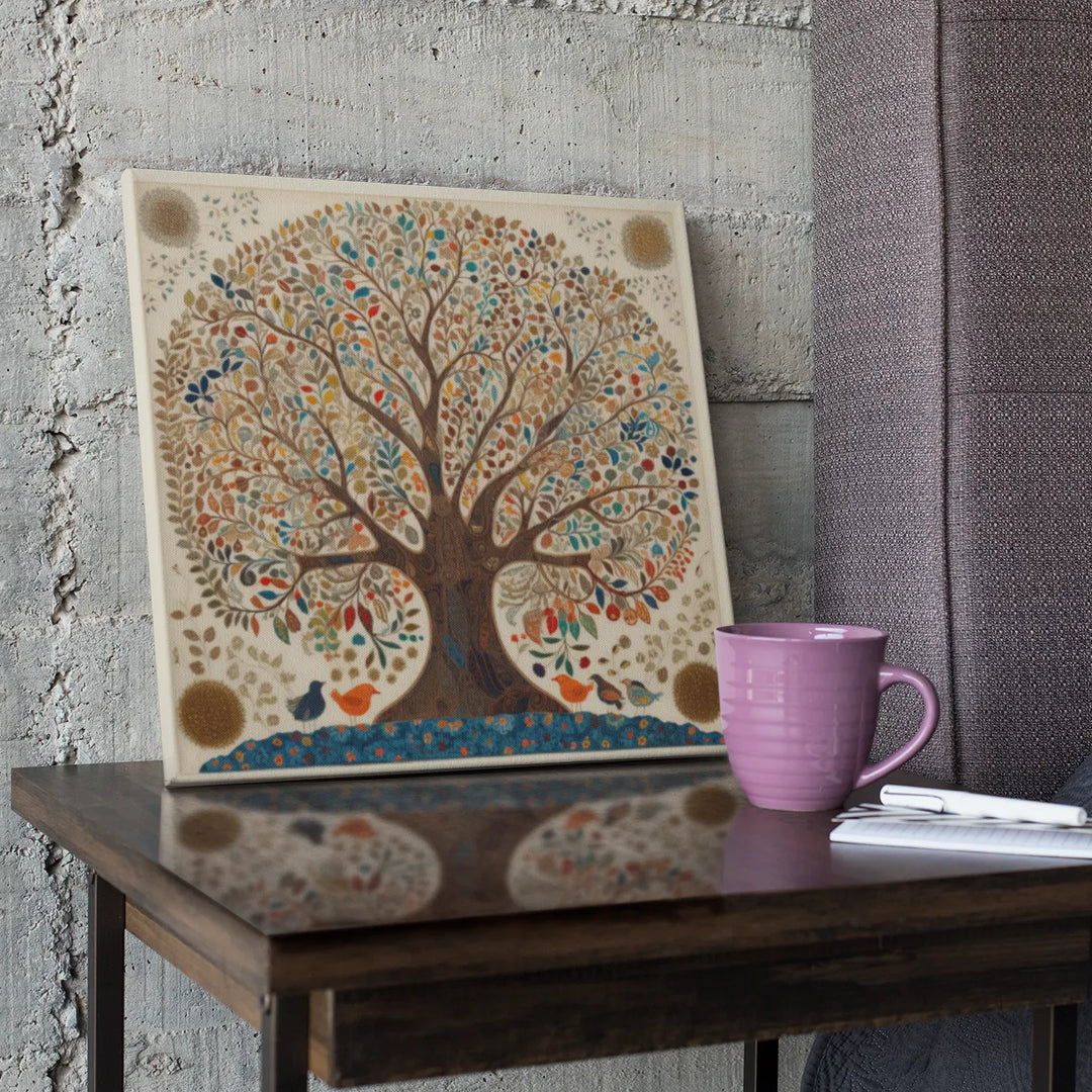 Beautiful Tree | Indian Traditional Art | Kalamkari Art | Digital Printed Canvas