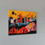 Load image into Gallery viewer, Harmony Unveiled: Bridging the Rural-Urban Tapestry | Illustration | Digital Printed Canvas

