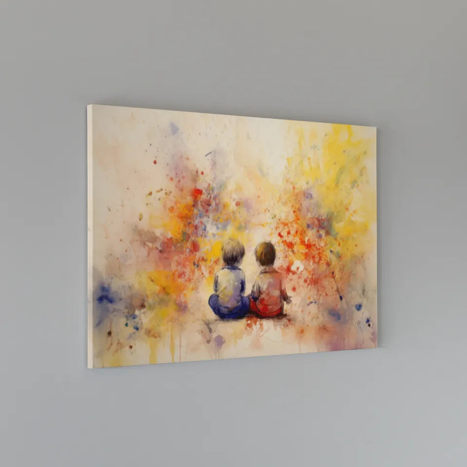 Jolly Childhood | Abstract Art | Digital Printed Canvas