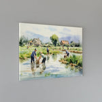 Load image into Gallery viewer, Rural Rhapsody: Abstract Harmony on the Village Farm | Digital Printed Canvas
