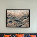 Load image into Gallery viewer, The Great Orient : Japanese Ocean Wave Art | Line Art | Digital Printed Canvas
