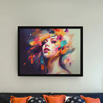 Load image into Gallery viewer, Beautiful Lady | Abstract Art | Digital Printed Canvas
