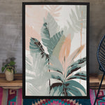 Load image into Gallery viewer, Lush Tropical Leaves | Modern Boho Art | Digital Printed Canvas
