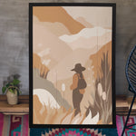 Load image into Gallery viewer, The Traveller | Modern Boho Art | Digital Printed Canvas
