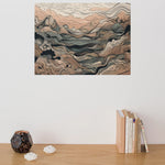 Load image into Gallery viewer, The Great Orient : Japanese Ocean Wave Art | Line Art | Digital Printed Canvas
