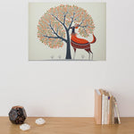 Load image into Gallery viewer, Deer | Gond Art | Traditional Indian Art | Digital Printed Canvas
