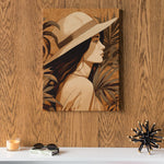 Load image into Gallery viewer, Beauty On Beach | Style Of Earth Tone Color Palette | Digital Printed Canvas
